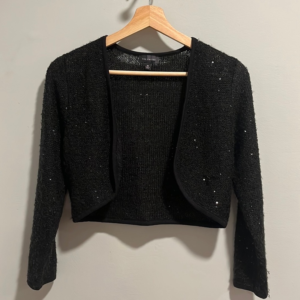 Wool Sequin Shrug